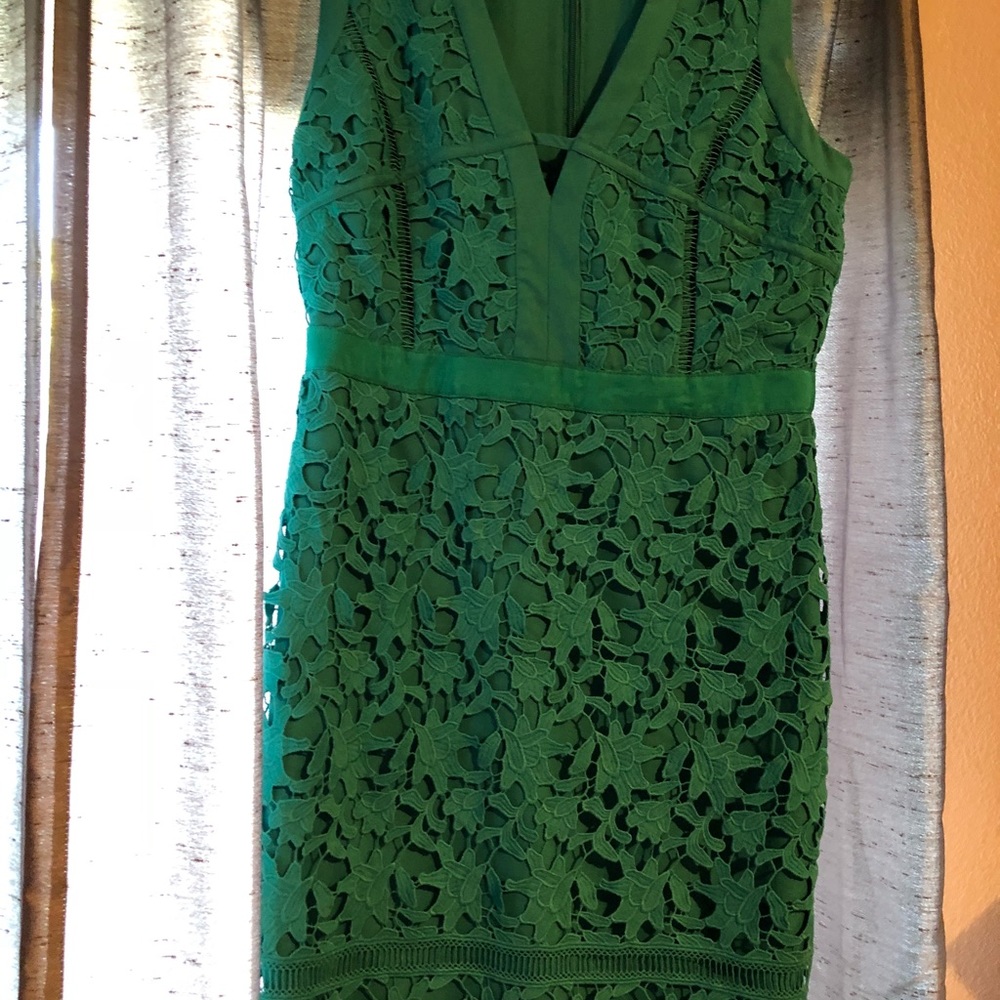 Teal color dress